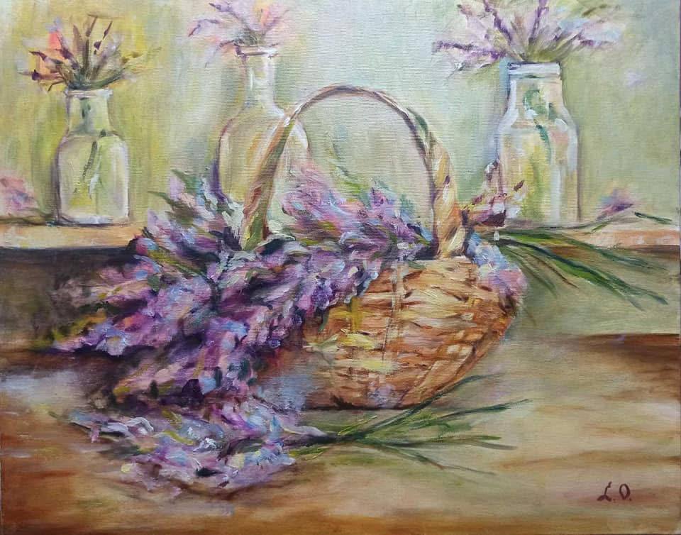 Lavender in a Basket